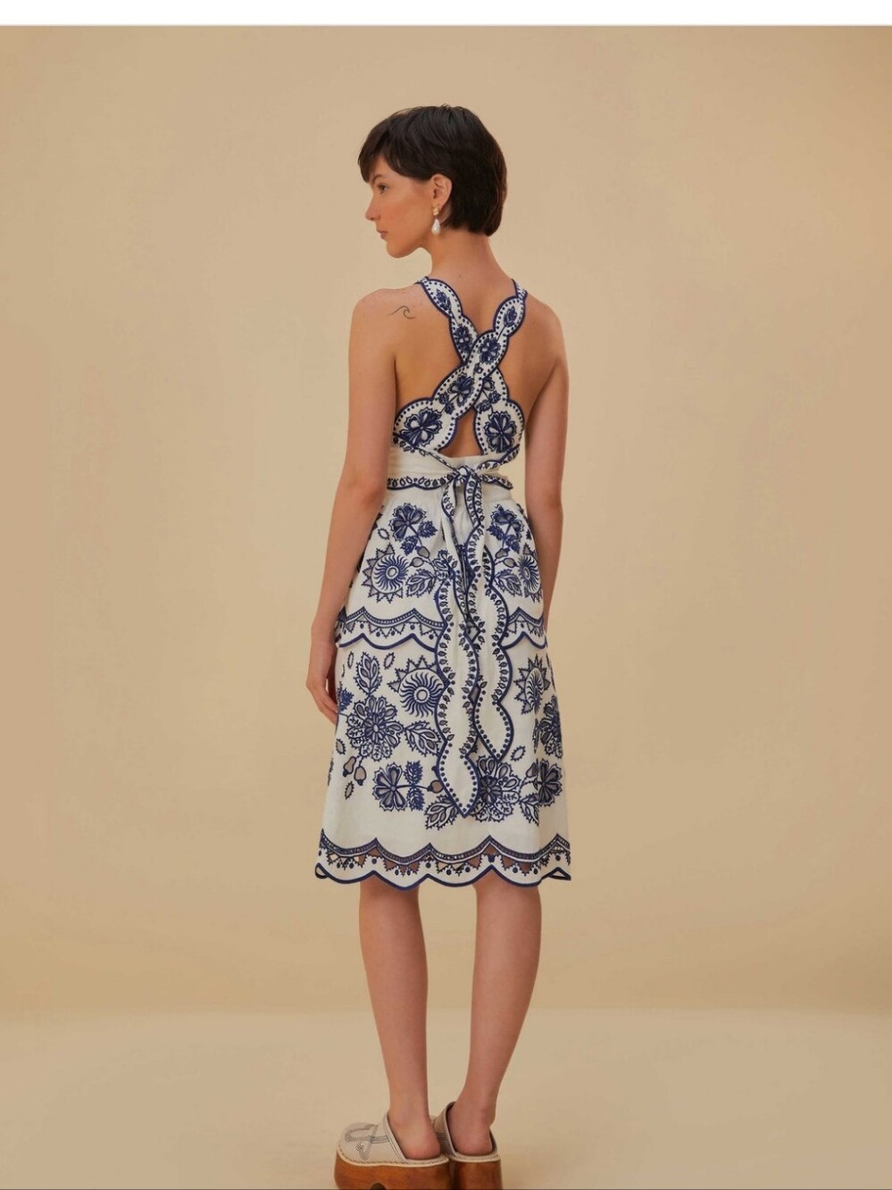 Farm Rio Off-White Richelieu Mididress - Picture 4 of 8